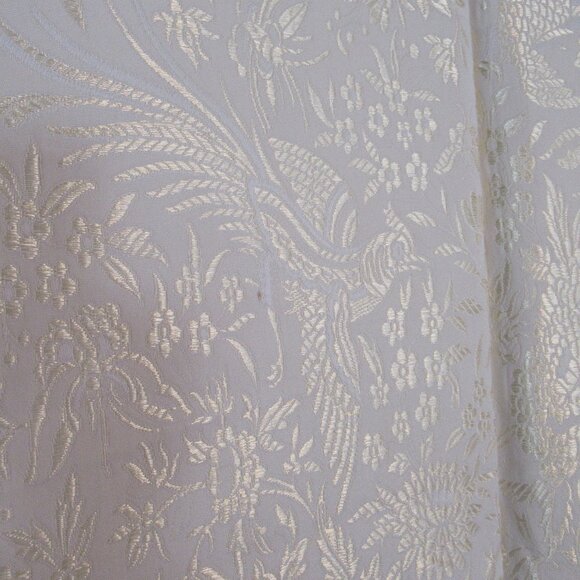 Champagne Cotton & Silk Tablecloth, Decorative, New/Vintage, - Picture 4 of 14